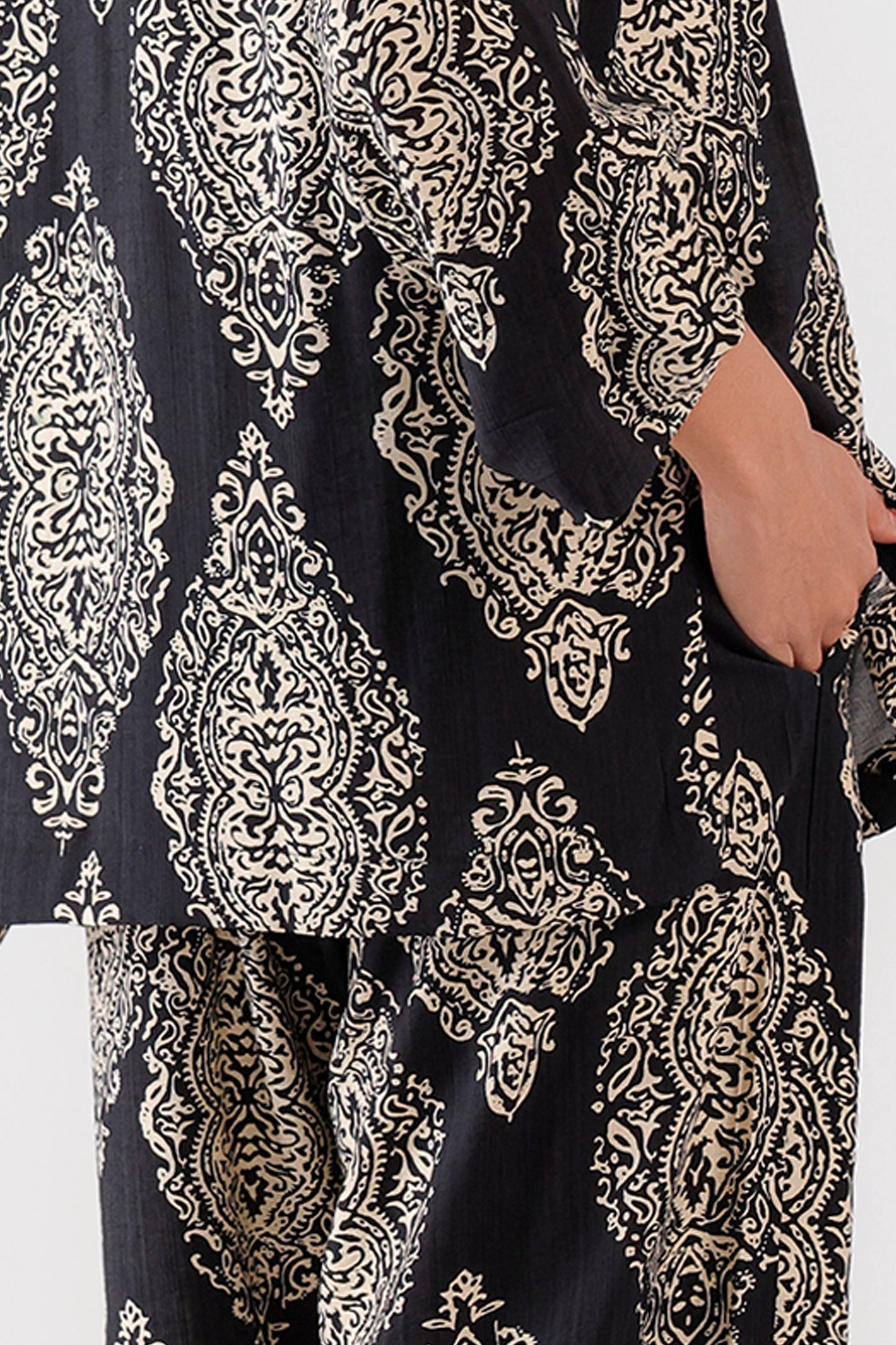 Printed Viscose Blend Trousers - Cougar Clothing