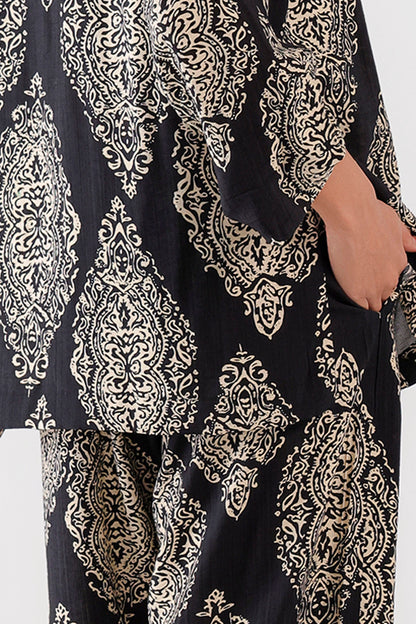 Printed Viscose Blend Trousers - Cougar Clothing