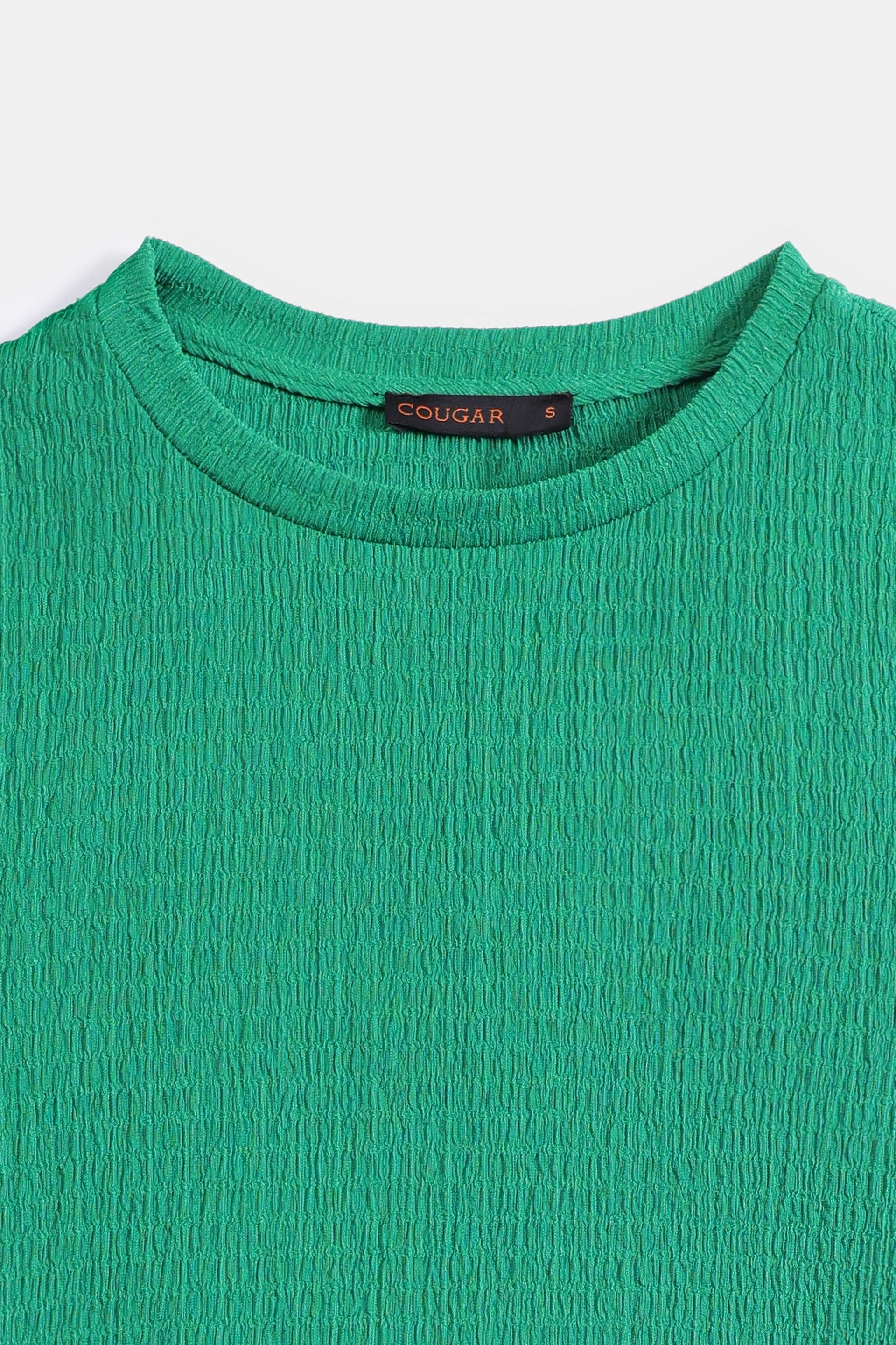 Textured Stretchy Top - Cougar Clothing