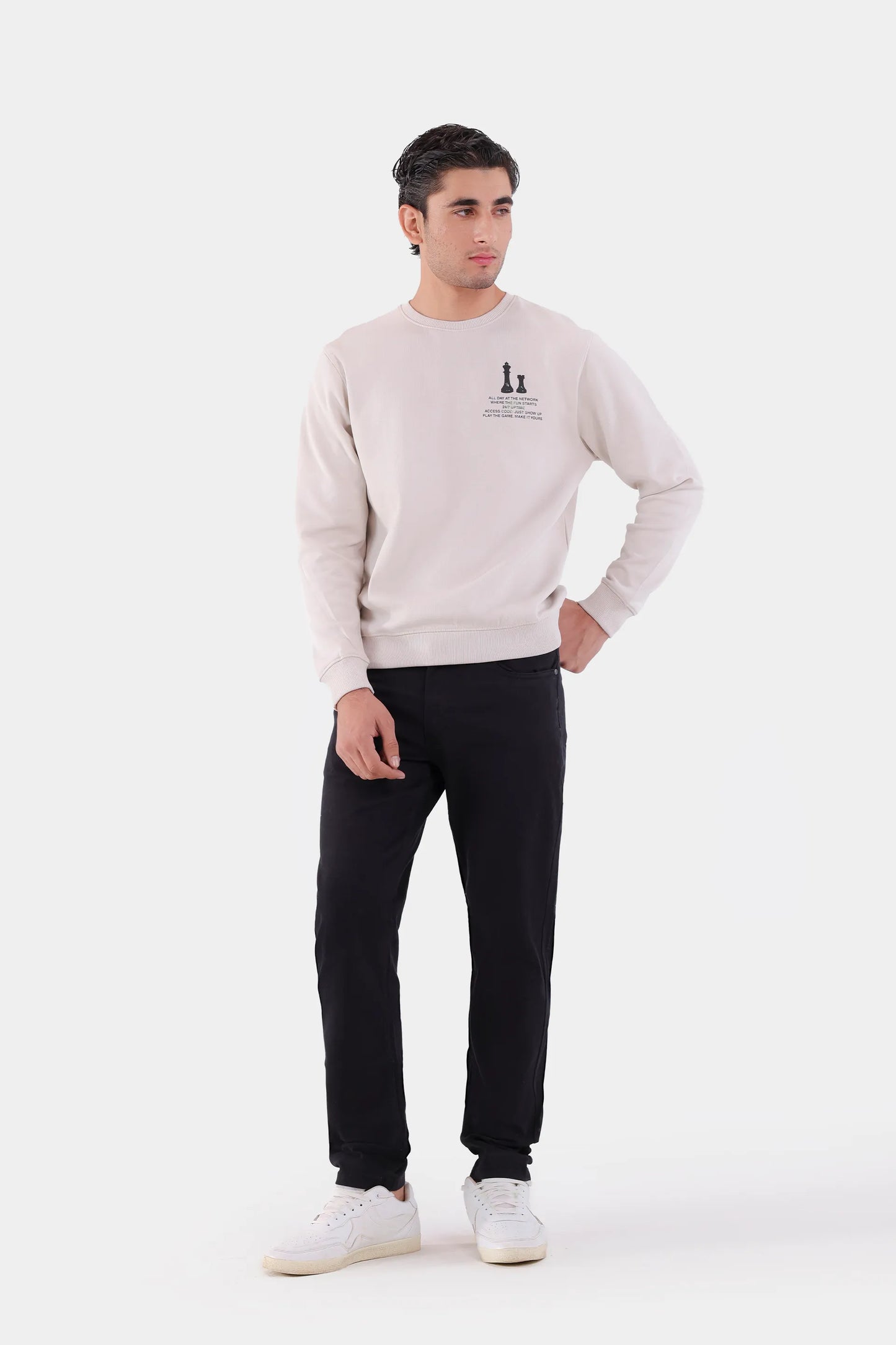 Chess House Interlock Sweatshirt - Cougar Clothing