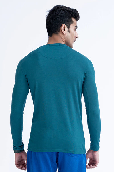 Teal Round Neck T-Shirt