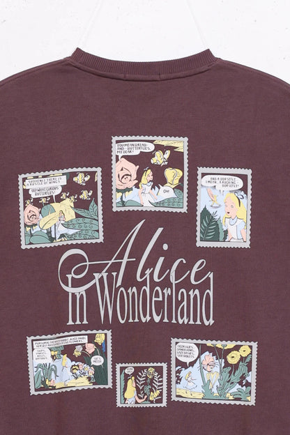 Postage Stamps Print Graphic Sweatshirt - Cougar Clothing