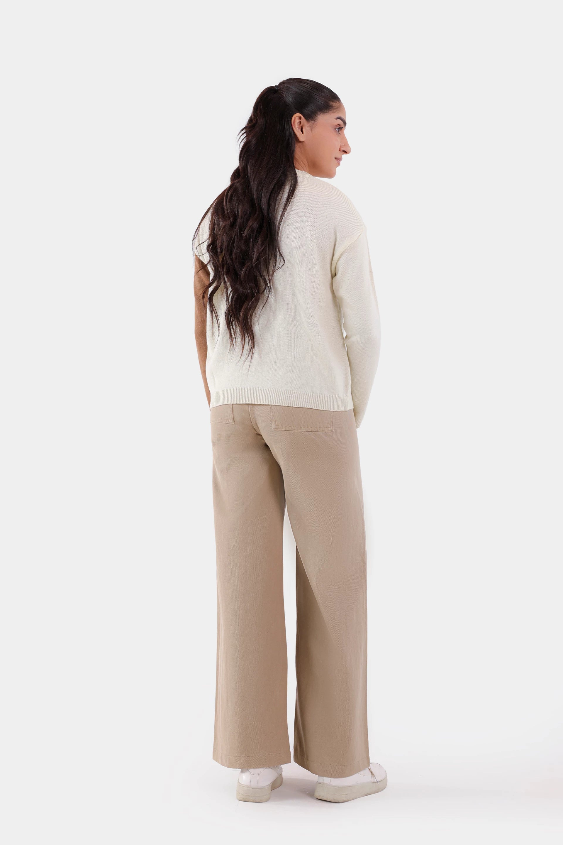 Color Block Bow-Detailed Sweater - Cougar Clothing