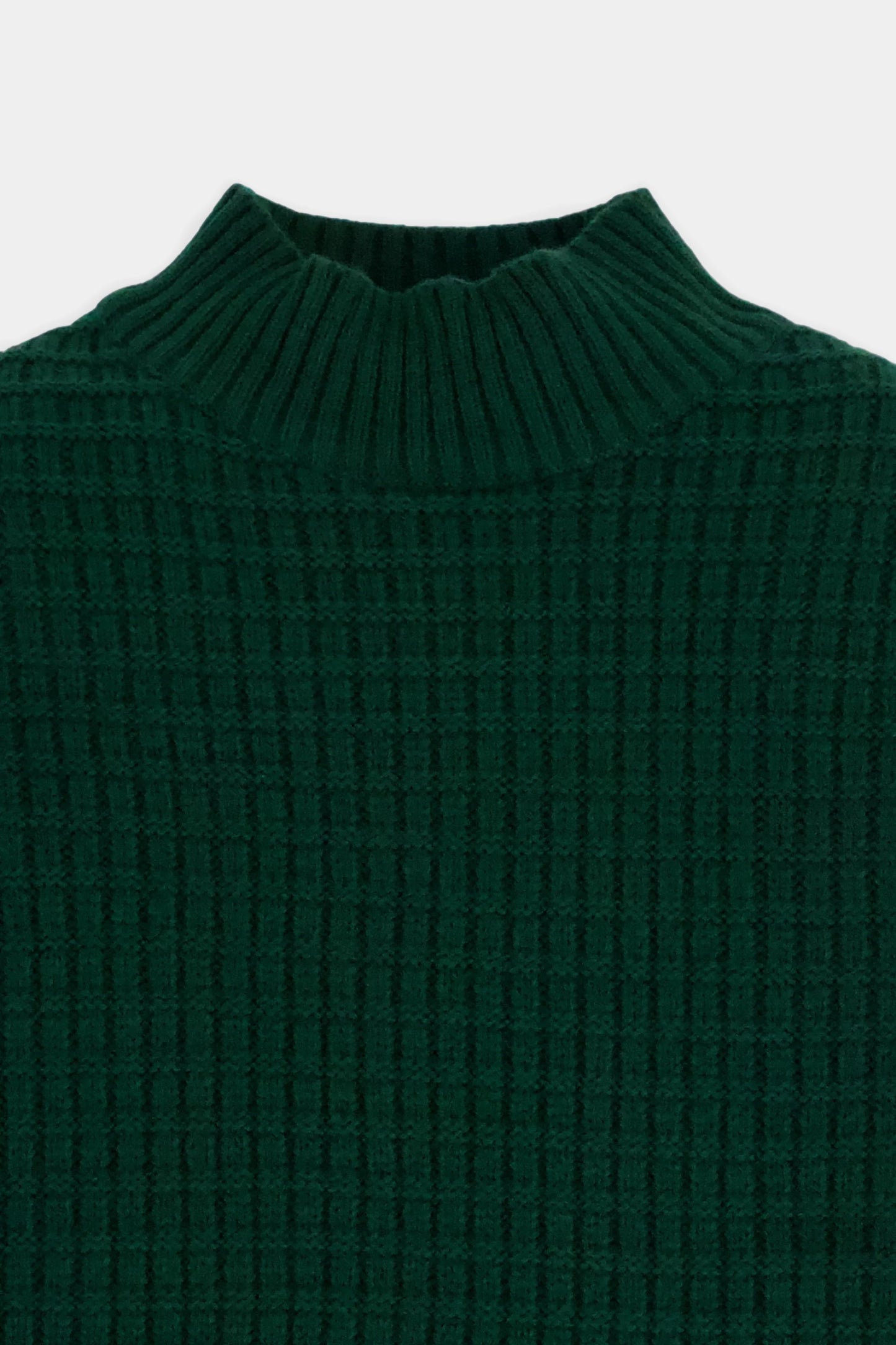 Mock Neck Texture Knit Sweater - Cougar Clothing
