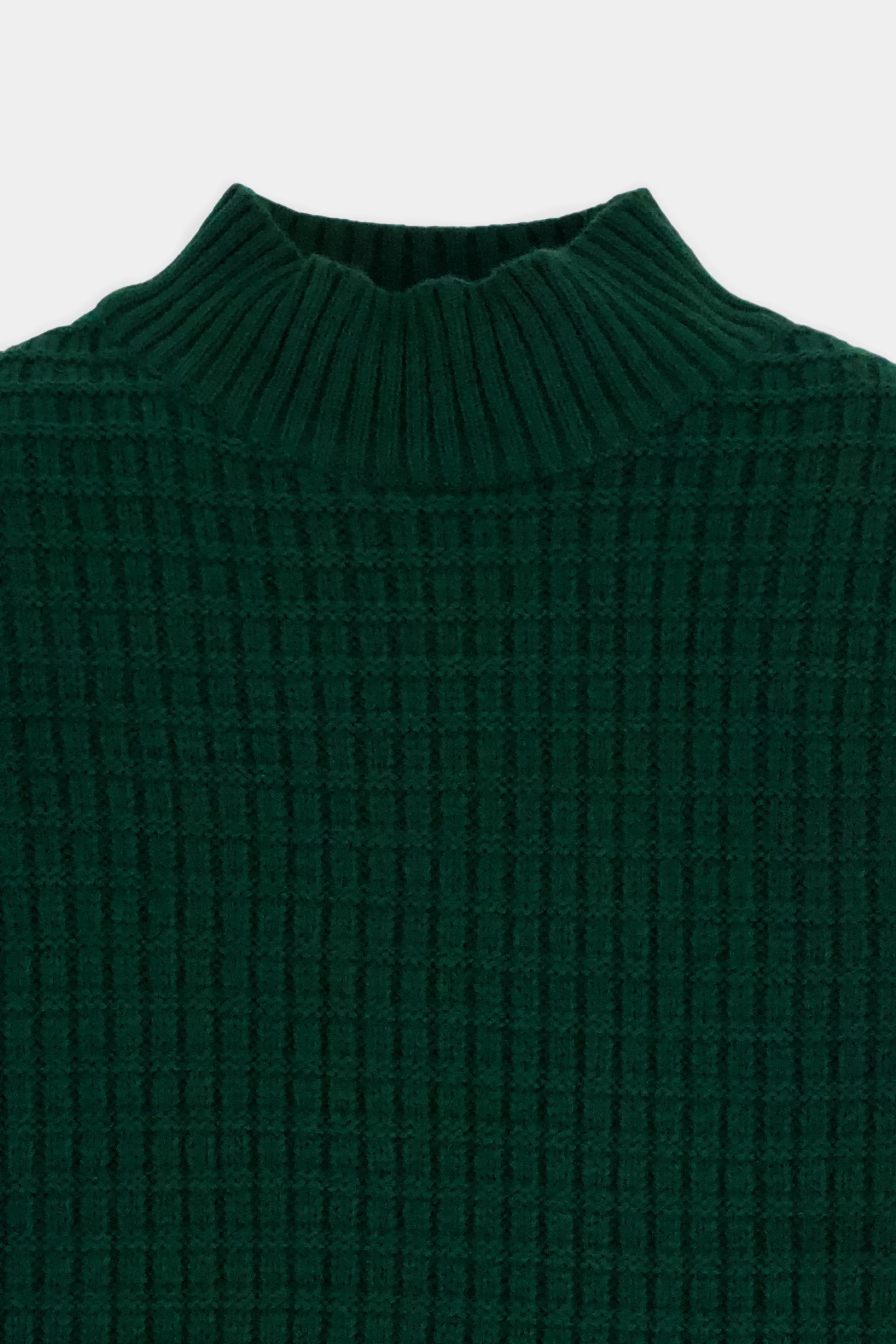 Mock Neck Texture Knit Sweater - Cougar Clothing