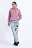 Mauve Back Printed Hoodie