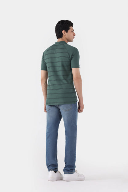 Raglan Striper Polo - Cougar Clothing