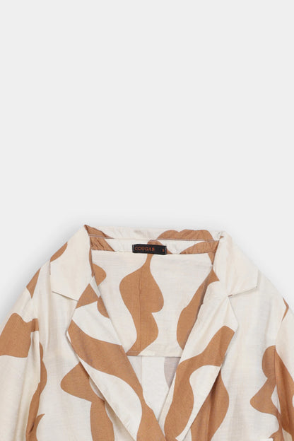 Abstract Printed Blazer