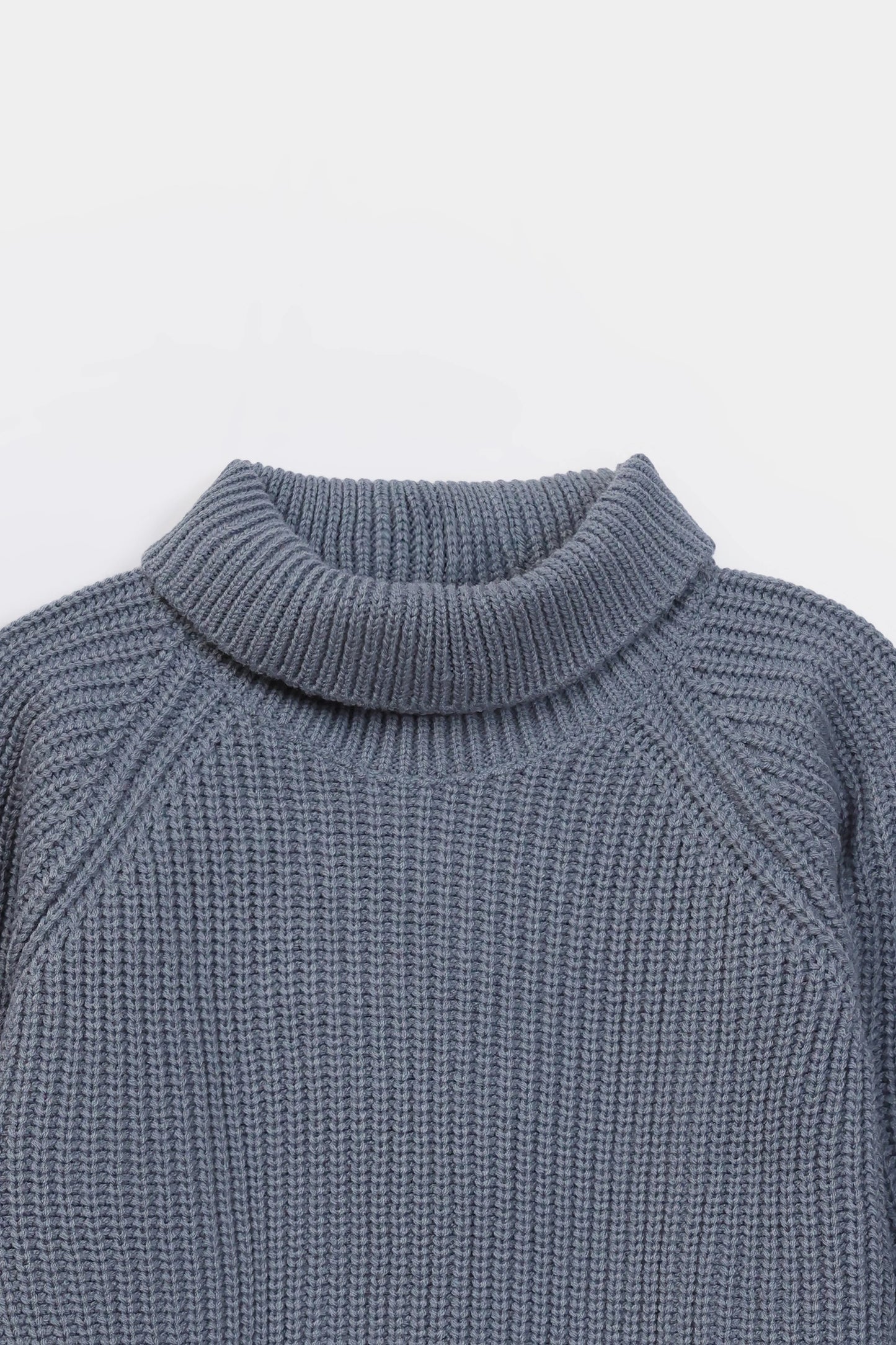 Roll Neck Purl Knit Sweater - Cougar Clothing