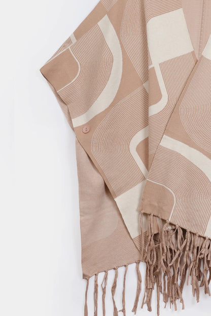 Patterned Cape Shawl - Cougar Clothing