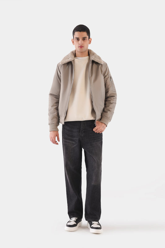 Turn-Down Collar Jacket