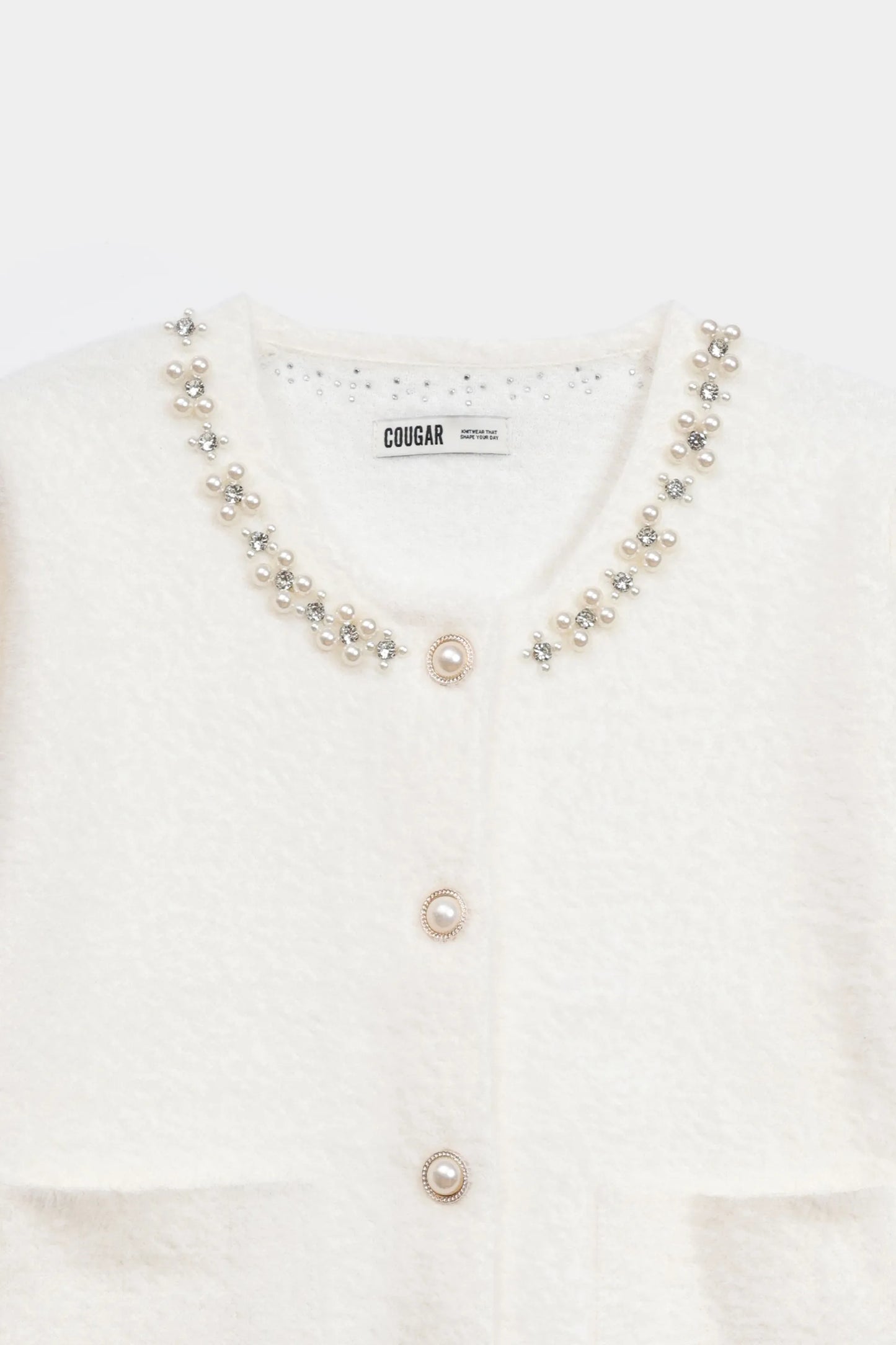 Diamante-Embellished Cardigan - Cougar Clothing