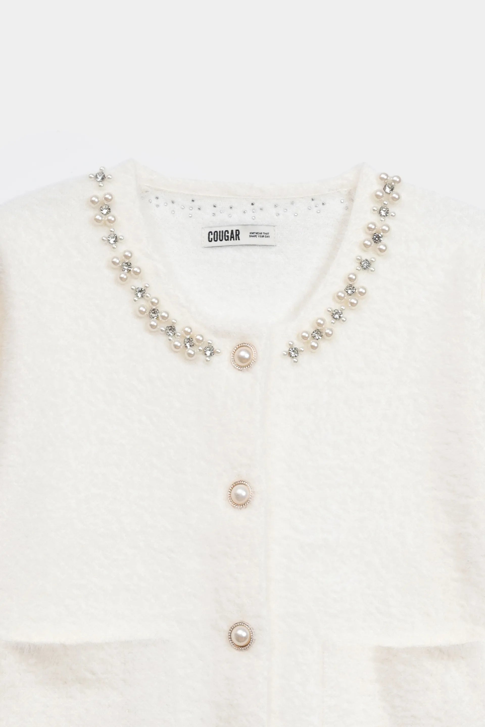 Diamante-Embellished Cardigan - Cougar Clothing