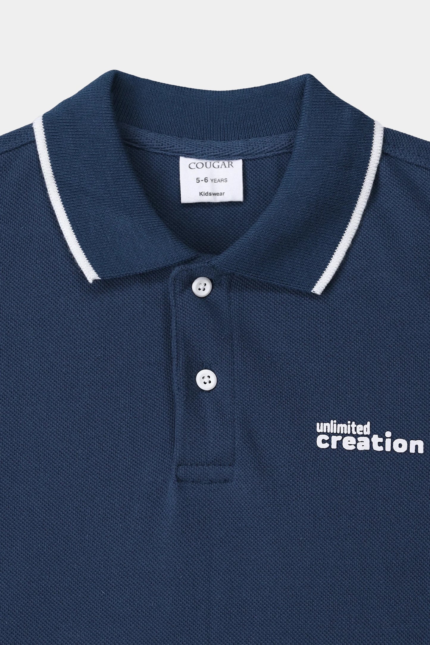 Text Print Polo - Cougar Clothing