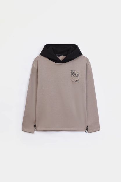 Contrast Hood Fleece Hoodie - Cougar Clothing