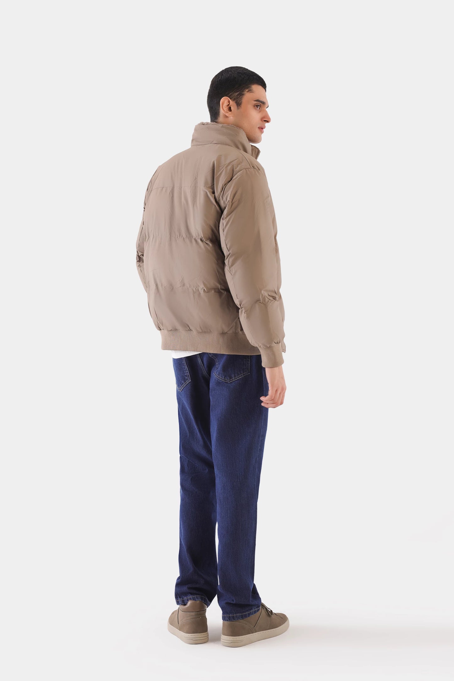 Fleece-Lined Puffer Jacket