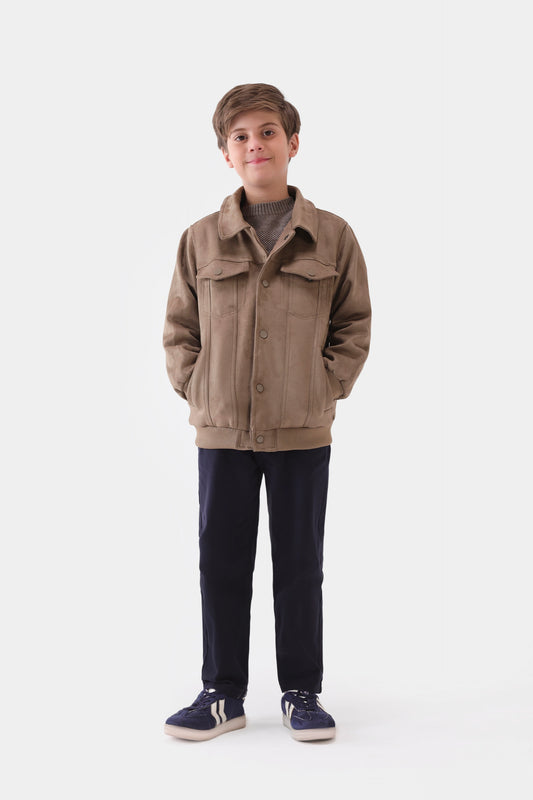 Faux Suede Jacket