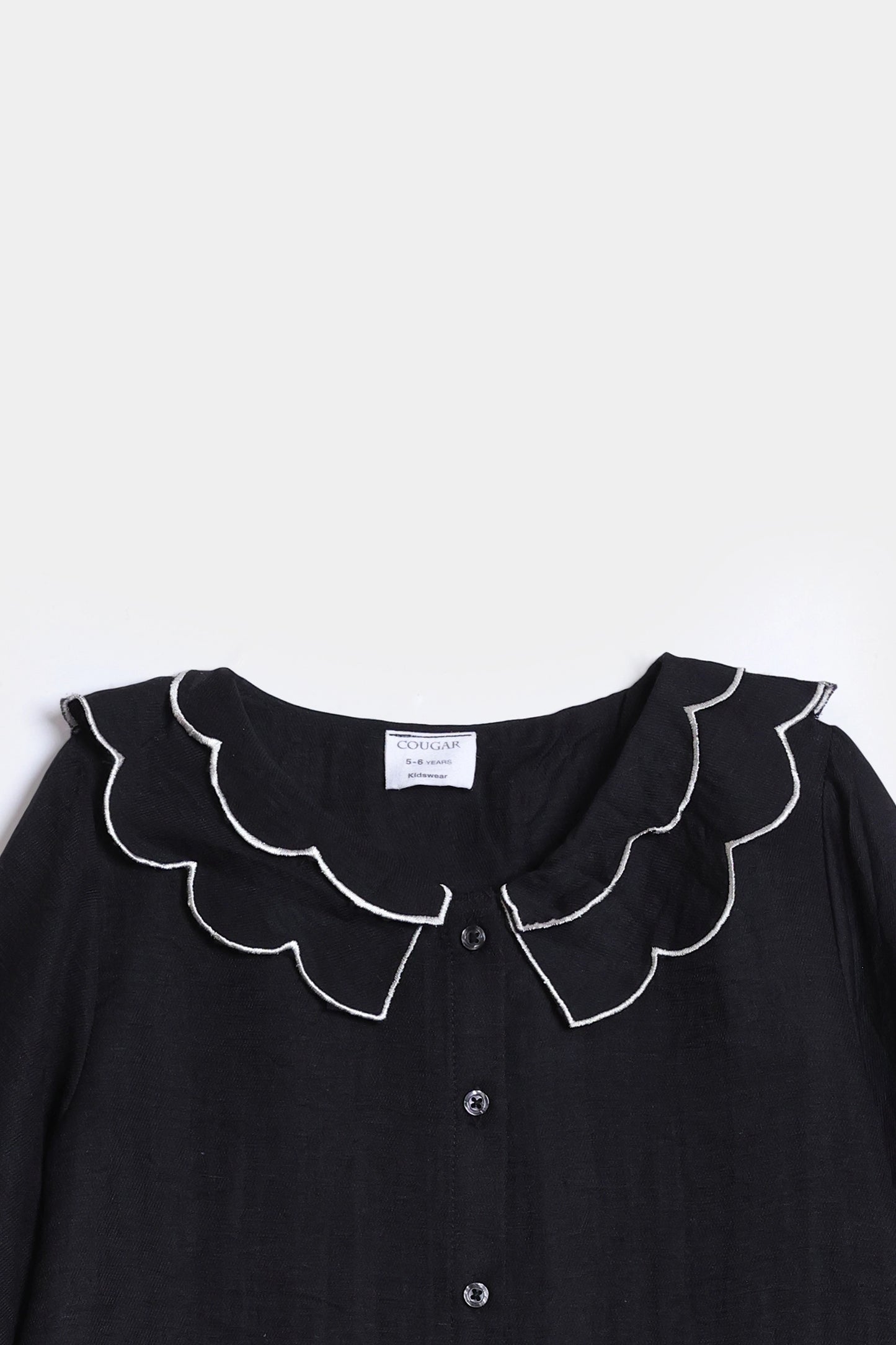 Scalloped Collar Shirt - Cougar Clothing