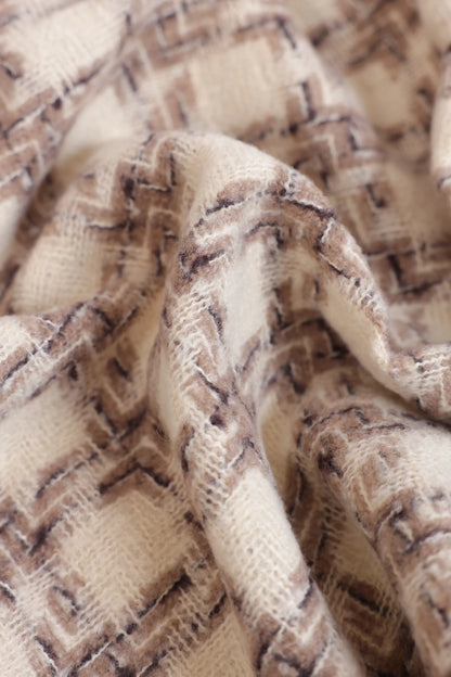 Checkered Knitted Shawl