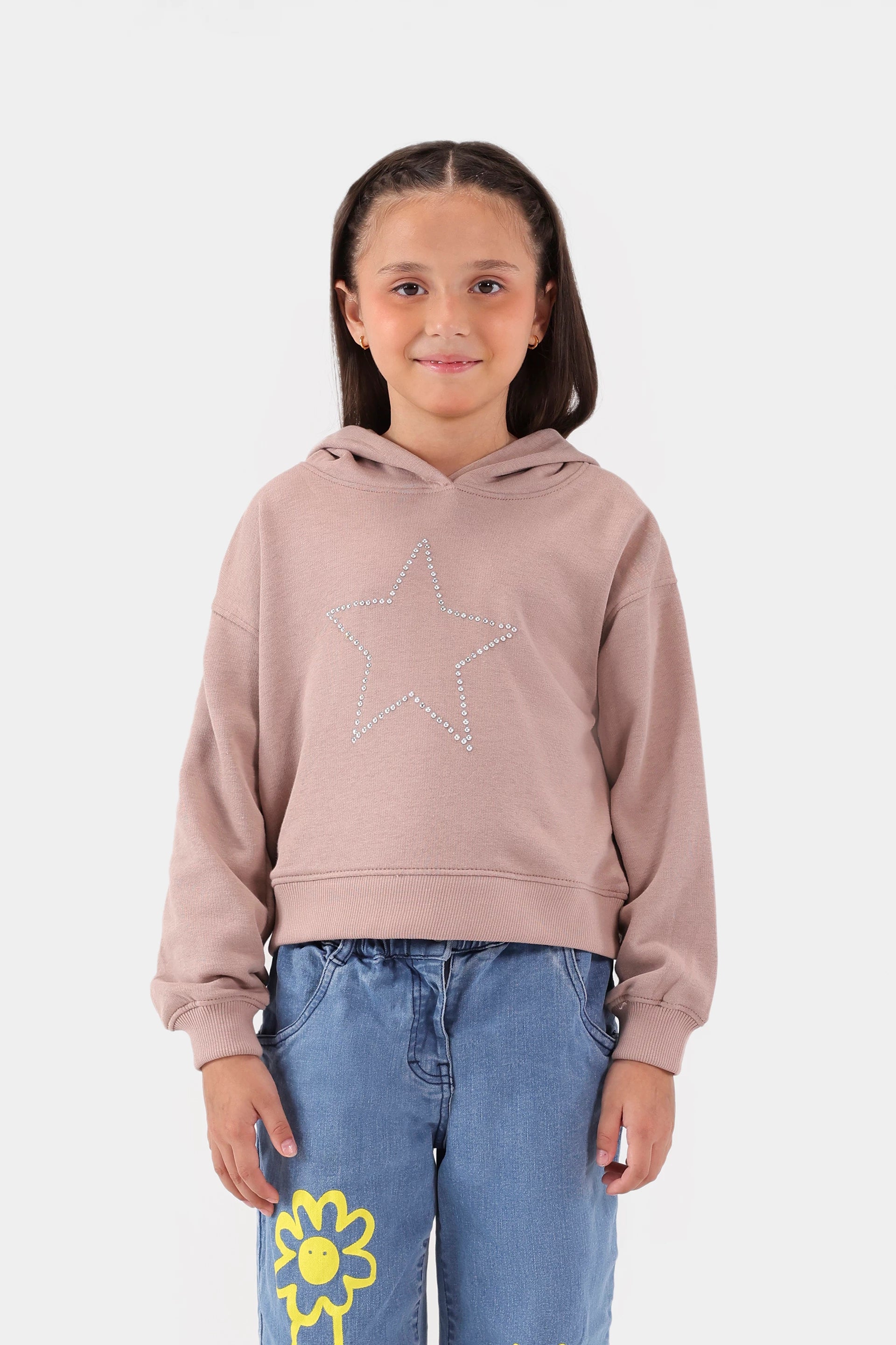 Rhinestone Star Hoodie - Cougar Clothing