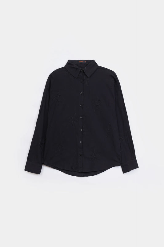 Embroidered Button-Down - Cougar Clothing