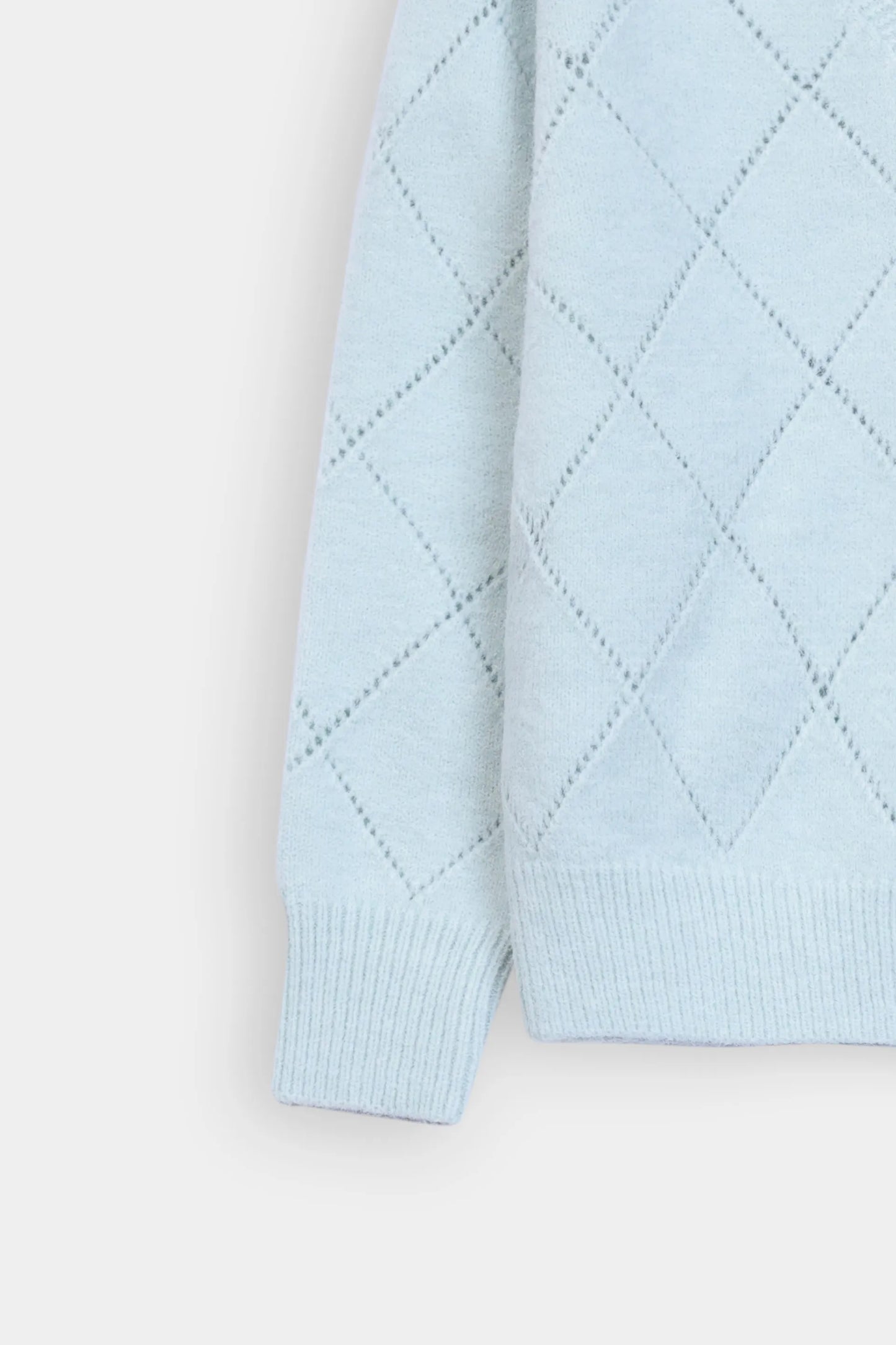 Argyle Pattern Knit Cardigan - Cougar Clothing