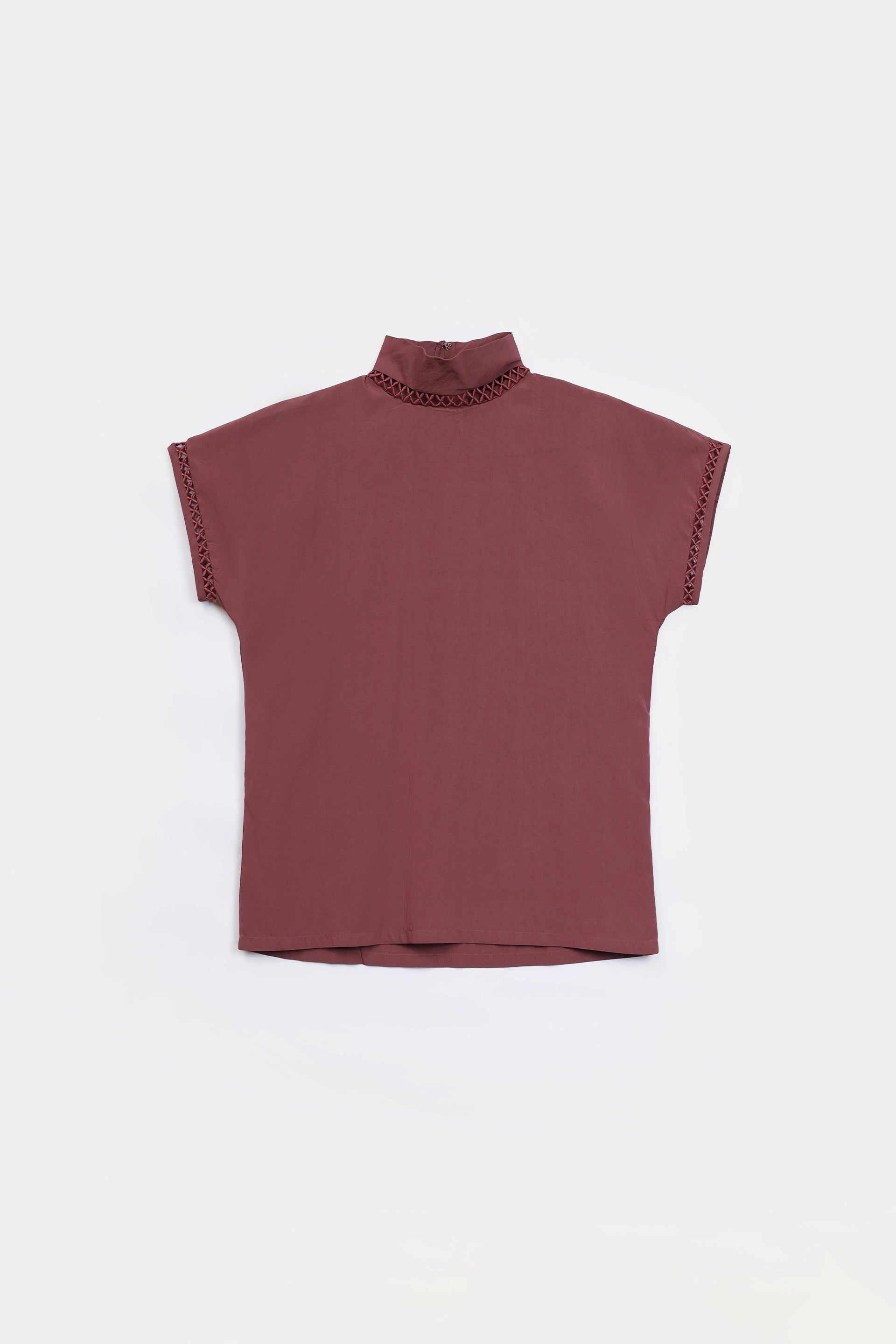 Interlaced Trim Top - Cougar Clothing