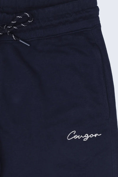 Navy Slim Fit Knitted Jogger Pants
