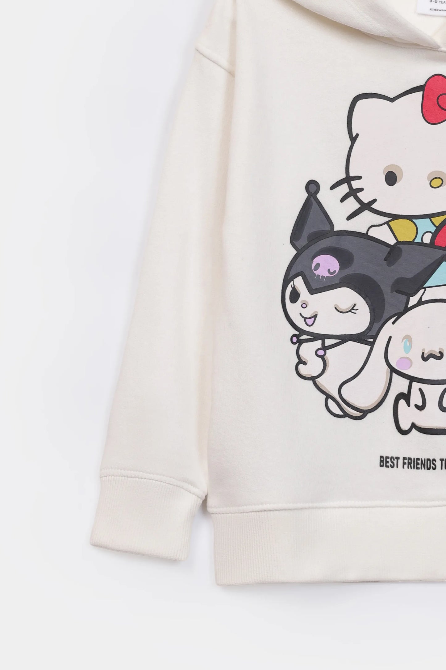 Kitty print Hoodie - Cougar Clothing