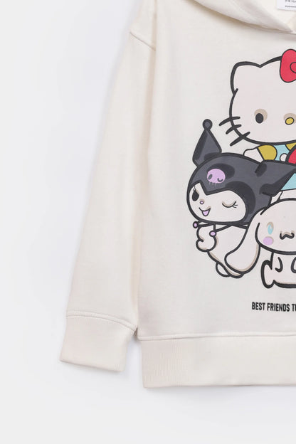 Kitty print Hoodie - Cougar Clothing