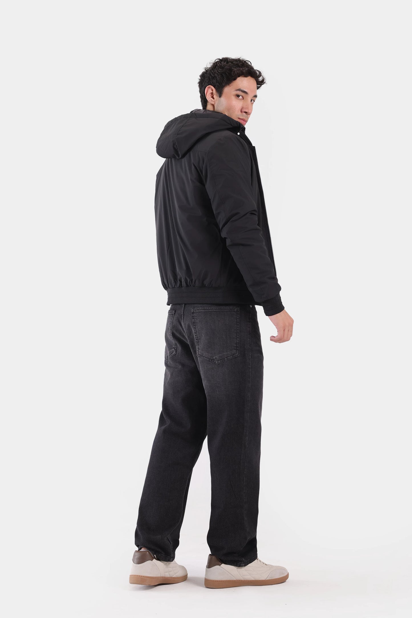 Zipper Jacket With Detachable Hood - Cougar Clothing