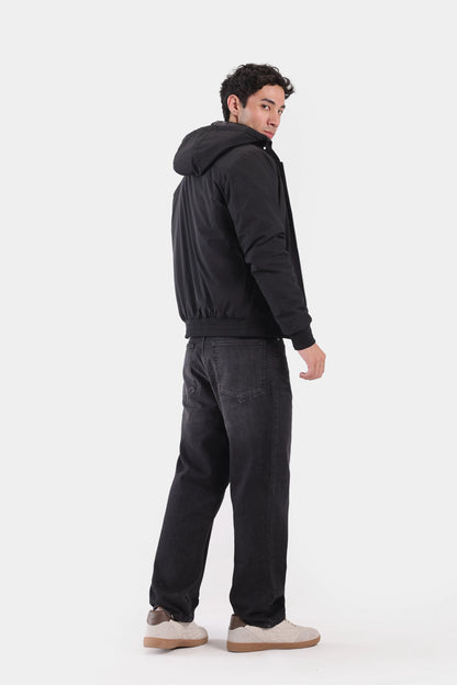 Zipper Jacket With Detachable Hood - Cougar Clothing