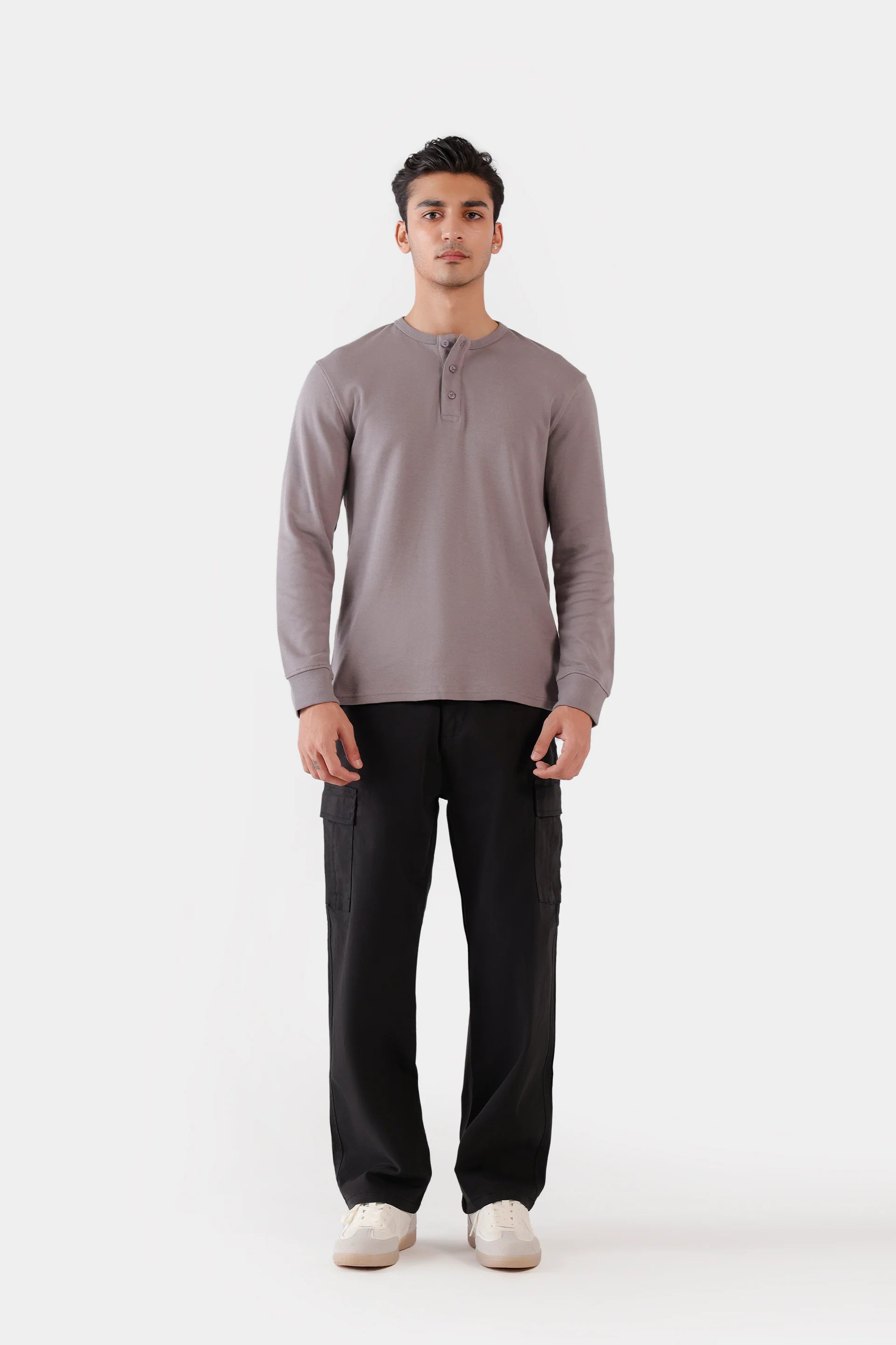 Basic Henley T-Shirt - Cougar Clothing