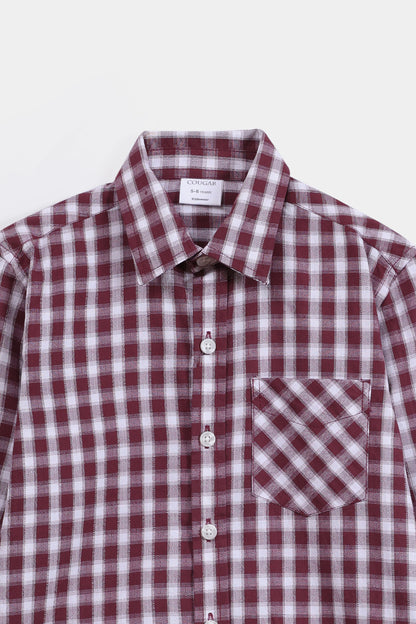 Checkered Patch Pocket Shirt - Cougar Clothing