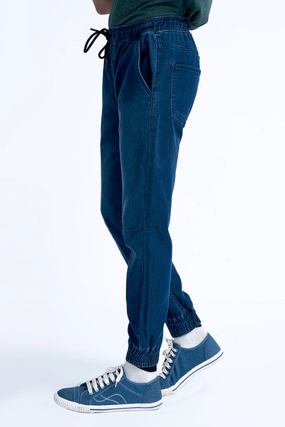 Navy Slim Fit Woven Trousers