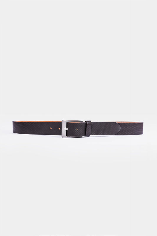 Textured Leather Belt - Cougar Clothing