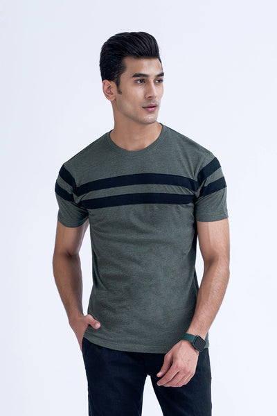 Green Cotton Blend T-Shirt