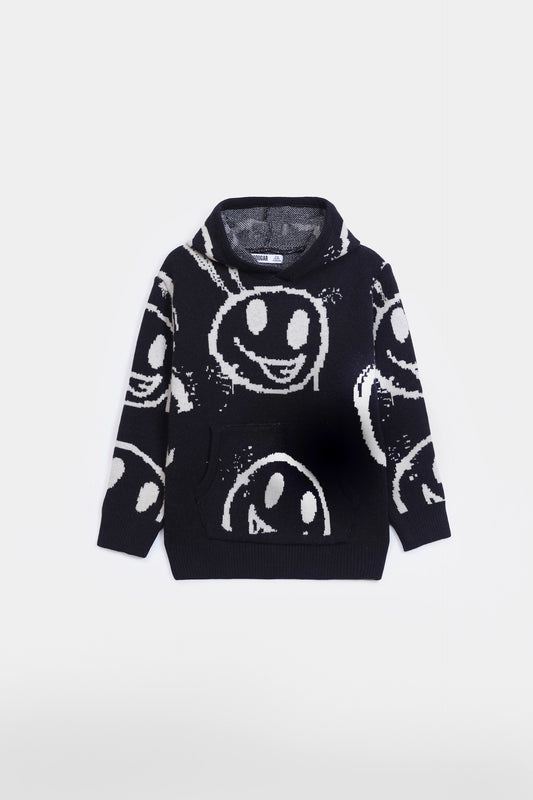 Jacquard Knit Hoodie - Cougar Clothing