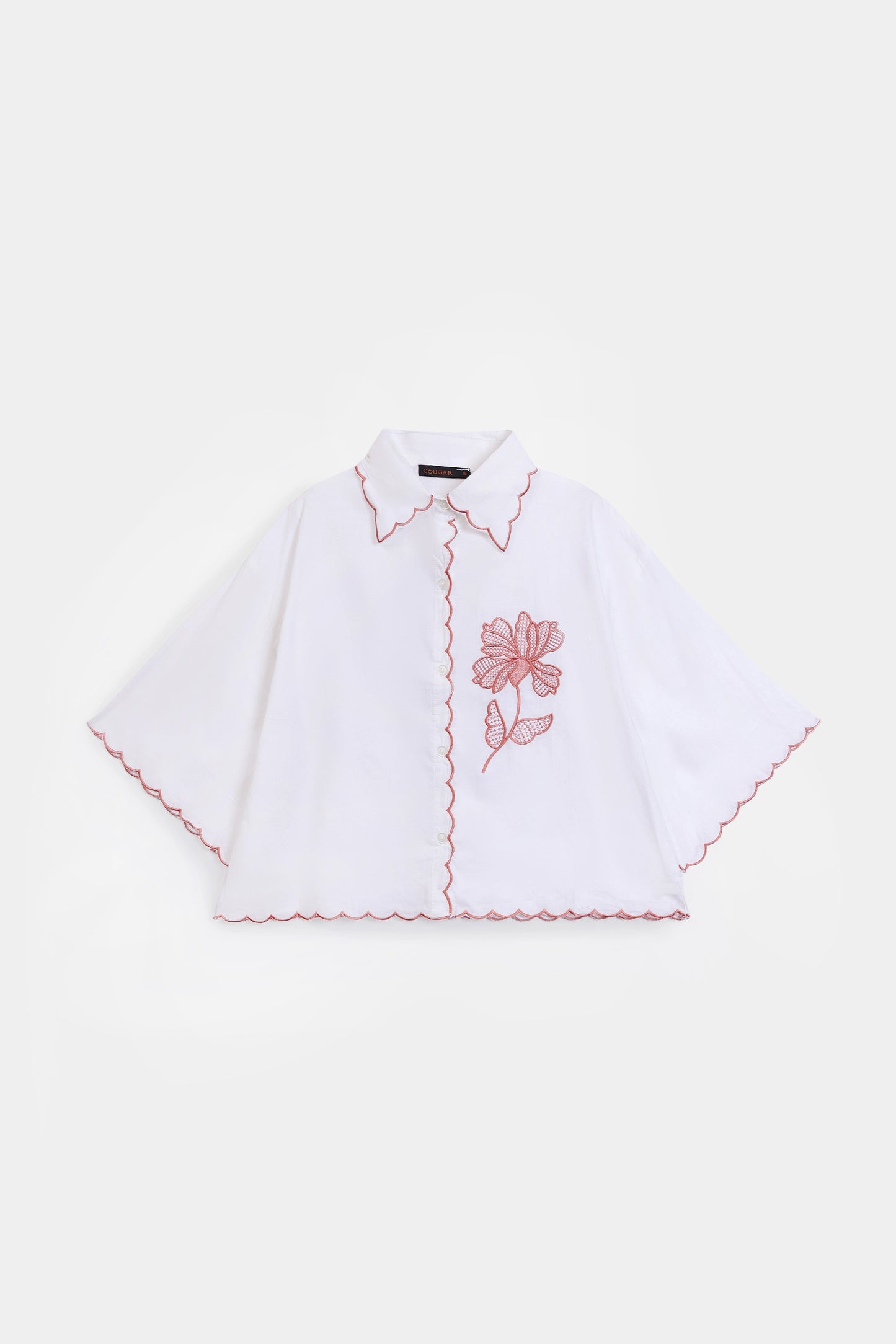 Embroidered Button-Down - Cougar Clothing