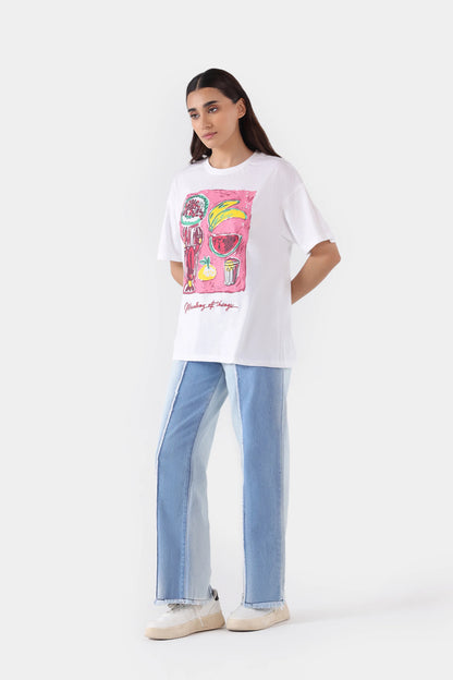 Graphic Oversized T-Shirt - Cougar Clothing