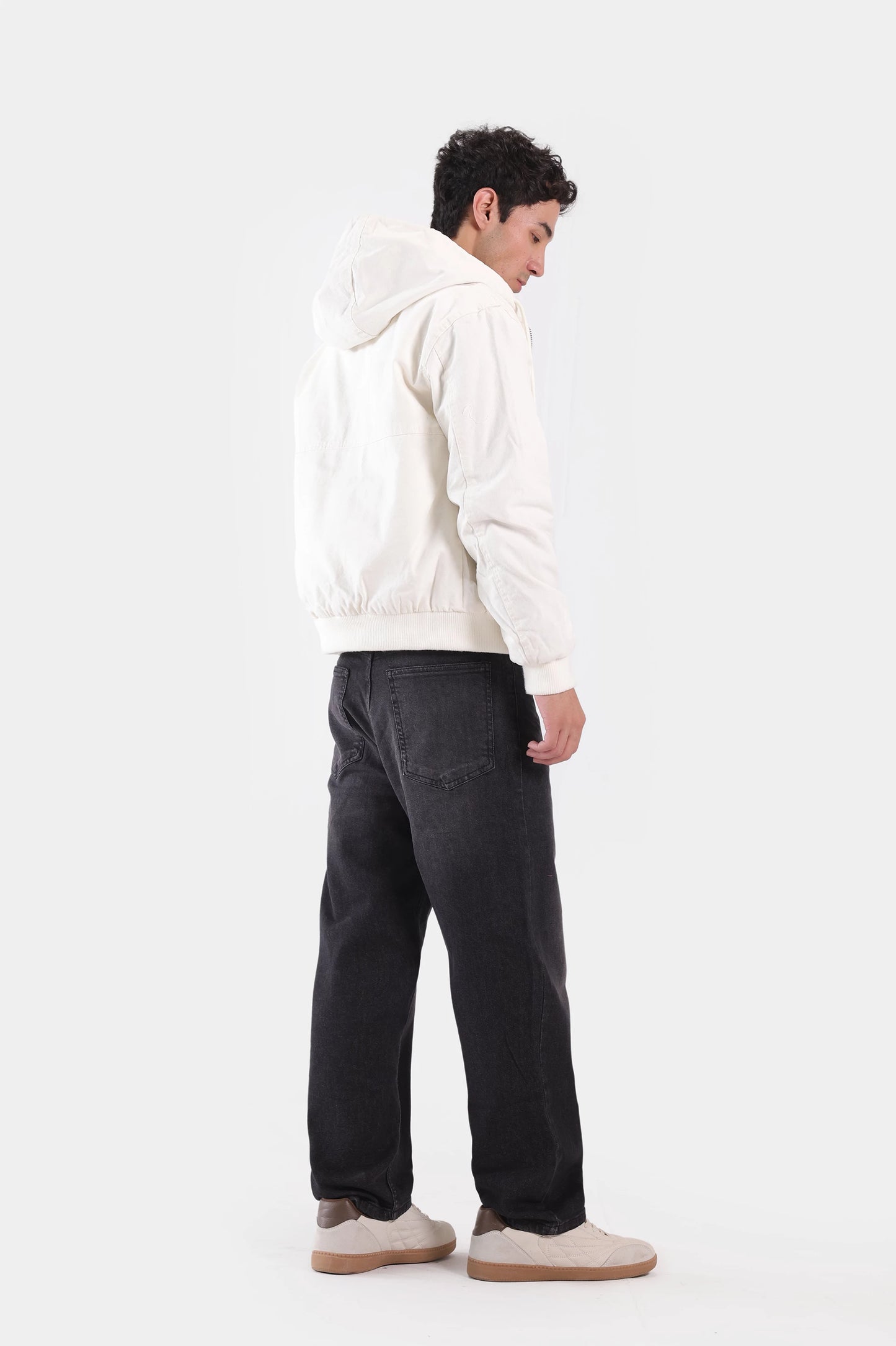 Cotton Jacket With Drawstring Hood - Cougar Clothing