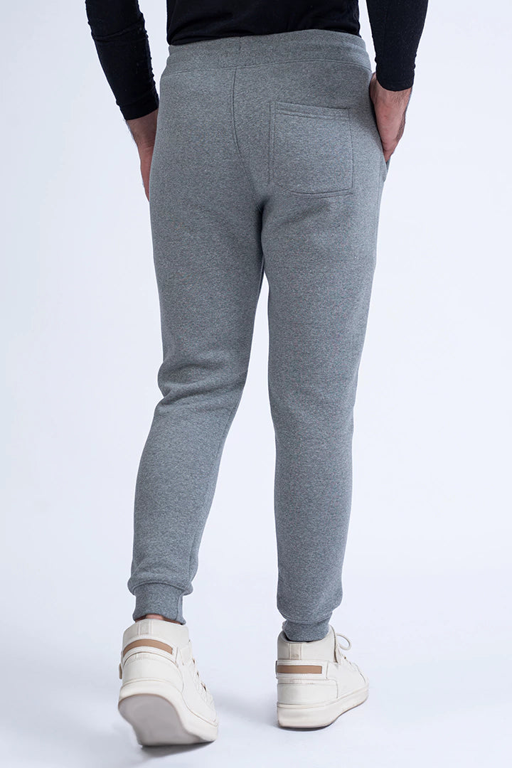 Grey CGR Slim Fit Knitted Trousers
