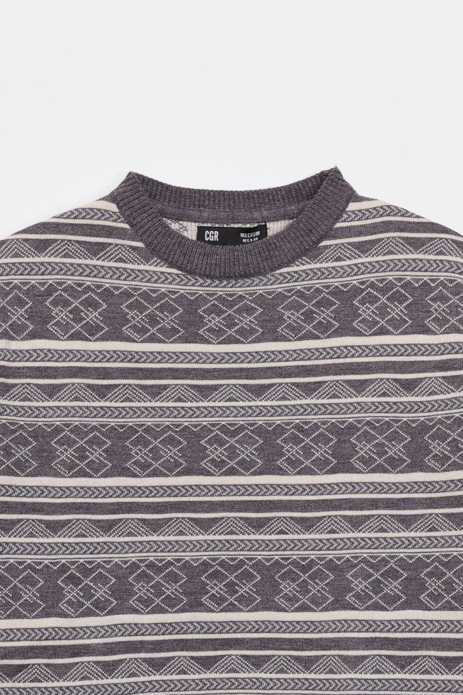 Jacquard Knit Sweater - Cougar Clothing