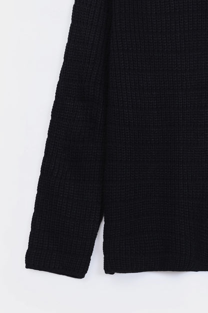 Thick Ribbed Knit Cardigan