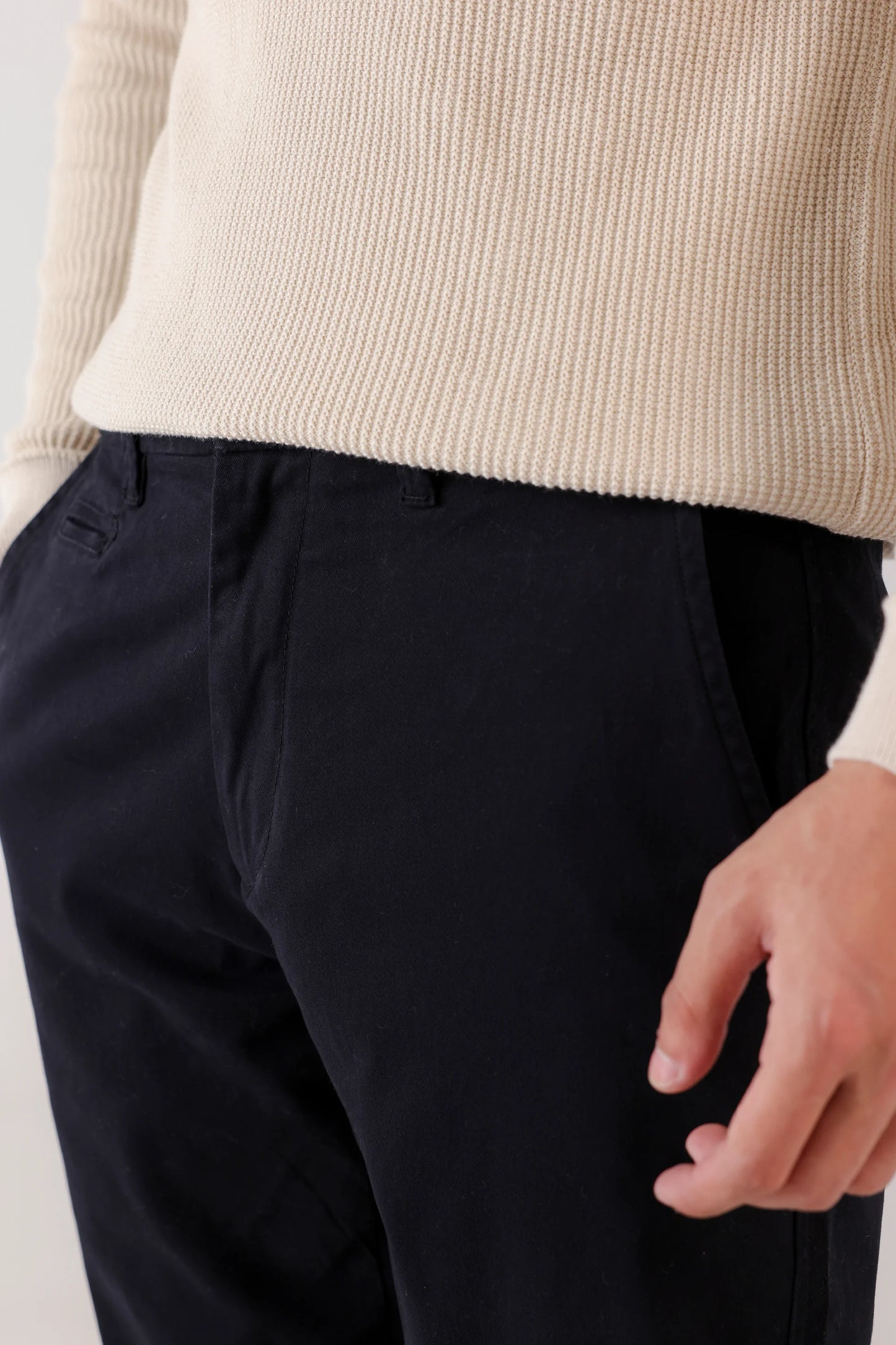 Relaxed Textured Chino Pants - Cougar Clothing