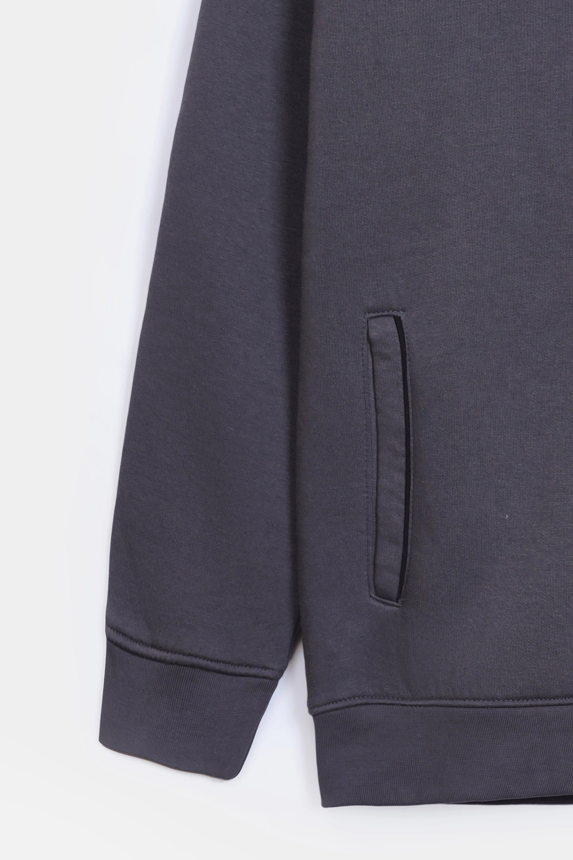 Relaxed Contrast Zip Hoodie - Cougar Clothing