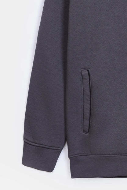 Relaxed Contrast Zip Hoodie - Cougar Clothing