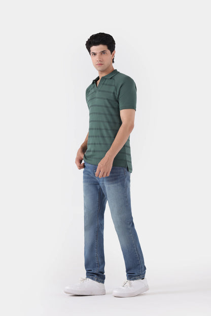 Raglan Striper Polo - Cougar Clothing