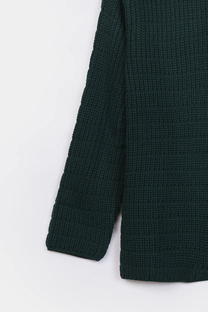 Thick Ribbed Knit Cardigan