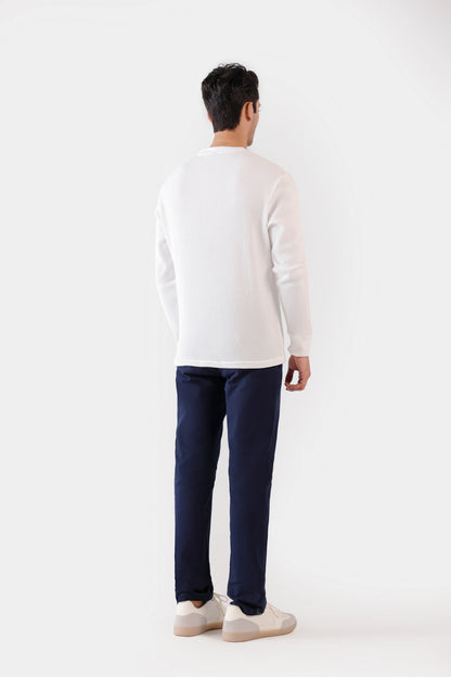 Waffle Knit Henley T-Shirt - Cougar Clothing